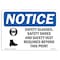 Signmission OSHA Sign, Glasses Shoes With Symbol, 14in X 10in Rigid Plastic, 14" W, 10" H, Landscape OS-NS-P-1014-L-18204 - alternate 1